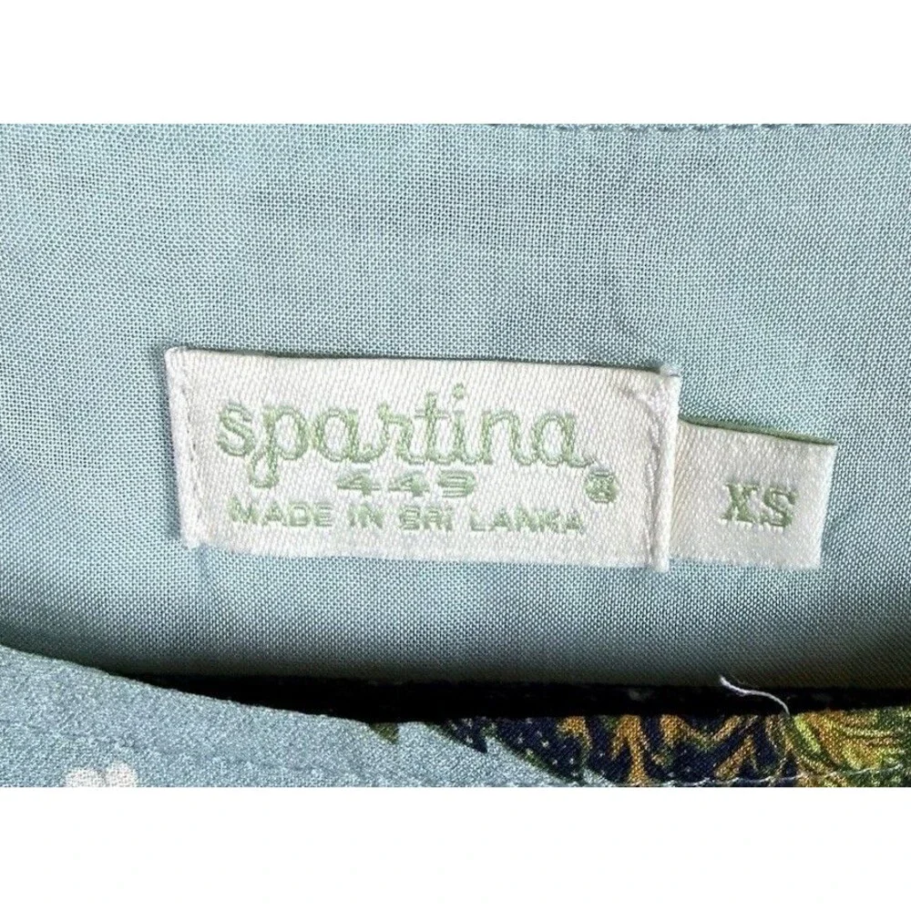 Spartina 449 Millie Ruffle Dress Women's Sz XS Riverside Station Vintage Floral - Picture 6 of 10